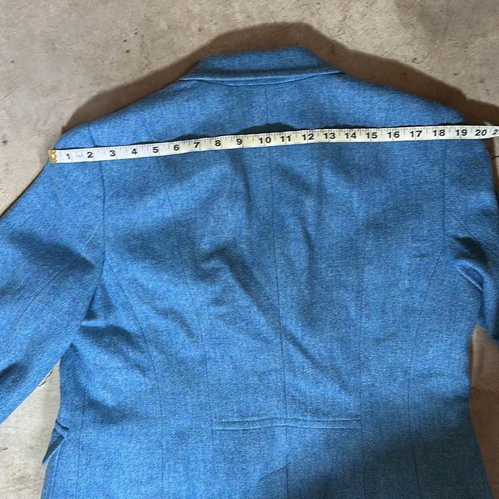 Talbots Blue Wool Blend Blazer - Picture 7 of 7